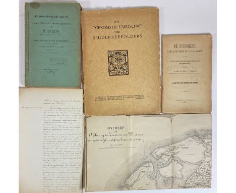 WATER MANAGEMENT ENGINEERING -- ZUIDERZEE, DE. Hare afsluiting en drooglegging. Benevens de rede van J.W. Telders. 1892. W. l