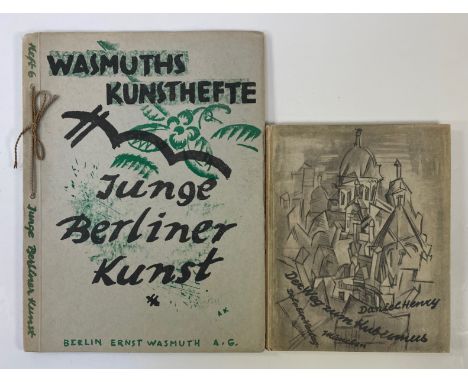 WASMUTHS KUNSTHEFTE. Heft 6: Junge Berliner Kunst. Berl., 1919. W. 13 lithogr. by Kurt Badt, Ernst Fritsch, Arthur Grunenberg