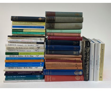 COLLECTION of 47 works by Greek and Latin authors. Dif. sizes. Or. binds. (18) &amp; owrps. NOTE:I.a.: HORATIUS. Oden &amp; E