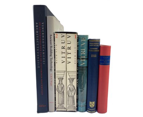 WRIGHT, G.R.H. Ancient building technology. Vol. 1: Historical background. 2000. 4°. Ocl. w. dust-j. -- VITRUVIUS. Baukunst. 