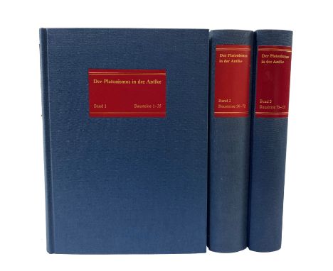 PLATO -- DÖRRIE, H. &amp; M. BALTES. Die geschichtlichen Wurzeln des Platonismus. Bd. 1: Die geschichtlichen Wurzeln des Plat