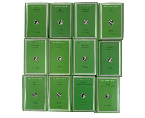 LOEB CLASSICAL LIBRARY -- PHILO ALEXANDRINUS. (Ed.) by F.H. Colson, G.H. Whitaker, J.W. Earp &amp; R. Marcus. Cambr. MA/Lond.