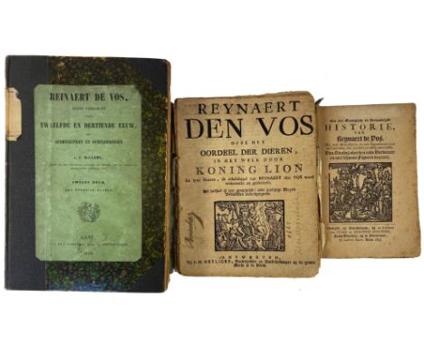 REYNAERT DEN VOS, ofte het oordeel der dieren, in het welk door Koning Lion En syne Heeren, de schalkheyd van Reynaert den Vo
