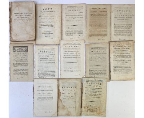 FRENCH REVOLUTION -- PAMPHLETS -- DESEZE, R. Défense de Louis, prononcé à la Barre de Convention Nationale. Rouen, (1793). 86