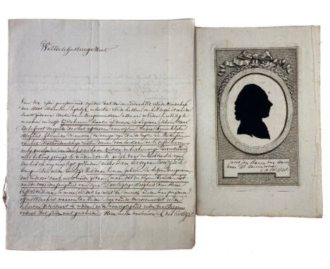 WASSENAER, Frederik Hendrik v. (1701-1771). Signed letter to Gerard van Brandwijk (1704-1762), burgomaster of Gouda, concerni