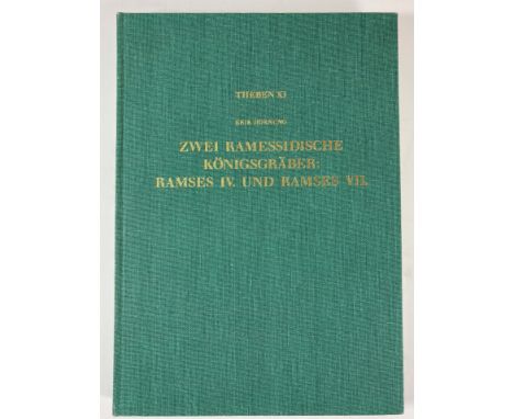 HORNUNG, E. Zwei ramessidische Königsgräber: Ramse IV. und Ramses VII. Mainz a/R., 1990. (6), 139 pp. W. 132 tables. Fol. Ocl