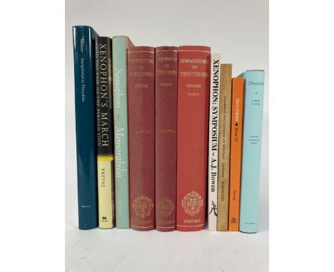 GOMME, A.W. A historical commentary on Thucydides. Vol. 1-3: Books I-V, 24. Oxford, (1959-62). 3 vols. Ocl. -- K. MAURER. Int