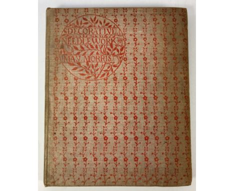 MORRIS, M. Decorative needlework. Lond., J. Hughes &amp; Co., 1893. (2) lvs., 121 pp. W. heliogravure front. under tissue gua