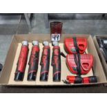 Lot of (4) MILWAUKEE 12V Cordless Right Angle Impact Drivers w/ (2) MILWAUKEE Battery Chargers