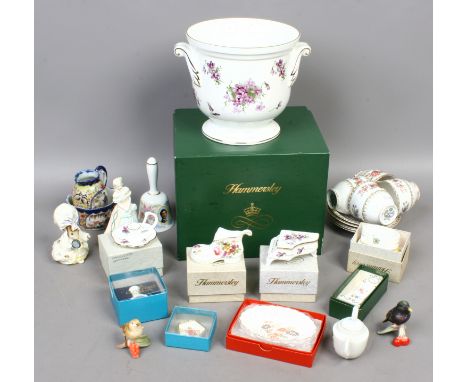 A collection of ceramics to include Royal Grafton teawares, Beswick, Goebel, Coalport, Hammersley etc.