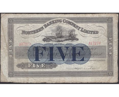 Northern Banking Company Limited, £5, 5 October 1921, serial number A17273, manuscript Bristow signature, original fine, the 