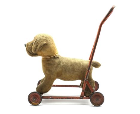 20th century Chiltern Toys push along dog, H50cm