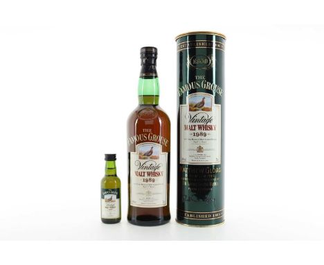 FAMOUS GROUSE 1989 VINTAGE AND 1987 VINTAGE MINIATURE BLENDED MALT 40% ABV / 70cl &amp; 5clQty: 2