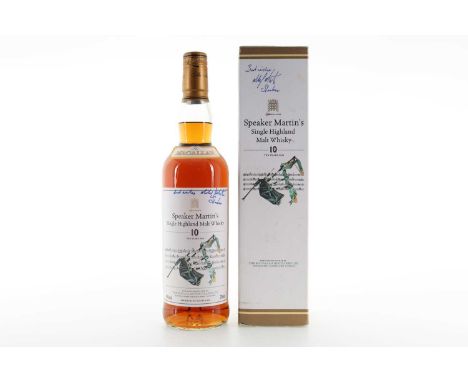 MACALLAN 10 YEAR OLD SPEAKER MARTIN'S SIGNED BY MICHAEL MARTIN SPEYSIDE SINGLE MALT  Signed by Speaker Michael Martin40% ABV 