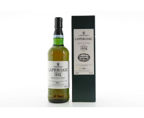 LAPHROAIG 1976 VINTAGE 75CL ISLAY SINGLE MALT  Distilled: 197643% ABV / 75cl  Founded in 1815, and often considered to be the