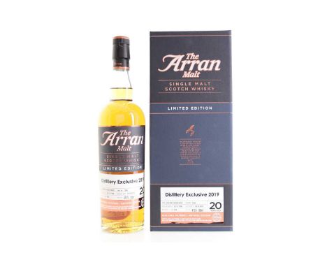 ARRAN 1998 20 YEAR OLD SINGLE CASK #1394 DISTILLERY EXCLUSIVE ISLAND SINGLE MALT  Distilled: 23/11/1998Bottled: 10/10/2019Mat