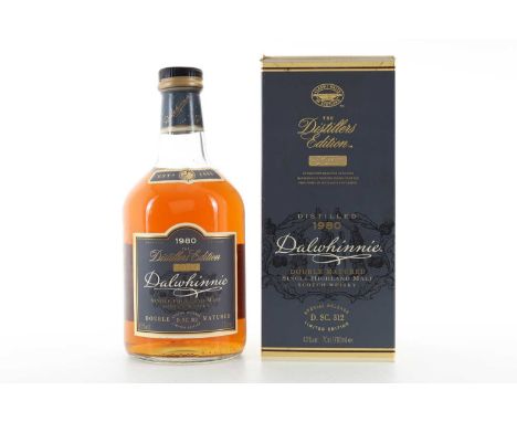 DALWHINNIE 1980 DISTILLERS EDITION HIGHLAND SINGLE MALT  Distilled: 1980Double matured in Oloroso casks.43% ABV / 70cl  Dalwh