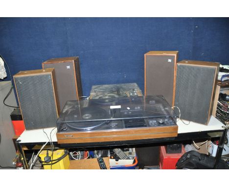 A VINTAGE SHARP SG-315E MUSIC CENTRE with a pair of CP315E speakers (working apart from tape player), a Prinzsound Allegro 20