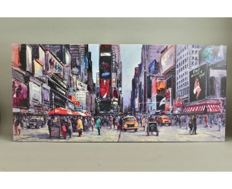 HENDERSON CISZ (BRAZIL 1960), 'New York Central', a limited edition box canvas print of an American street scene, 109/195, si
