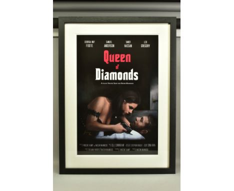 VINCENT KAMP (BRITISH CONTEMPORARY) 'QUEEN OF DIAMONDS, a limited edition silkscreen print, 15/95 with certificate, approxima