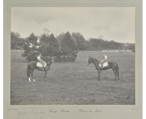 Horse Racing. Presentation album of photographs of Foxhill House stables, Wanborough, Wiltshire, circa 1920, specially produc