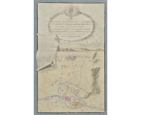 India. Manuscript Plan of the Position of the Confederate Armies under the Direction of Earl Cornwallis before Shrerungputtun