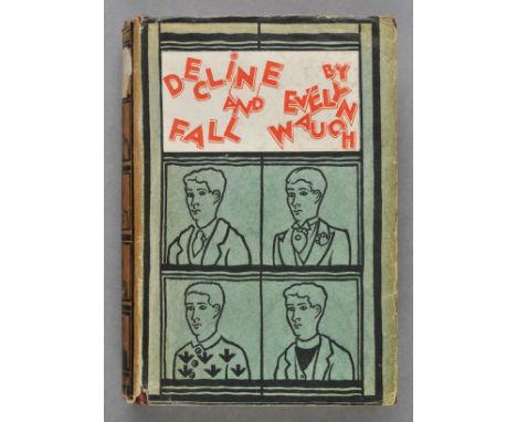 Waugh (Evelyn). Decline and Fall. An Illustrated Novelette, 1st ed., 1st issue, 1928, illustrations by the author, scattered 