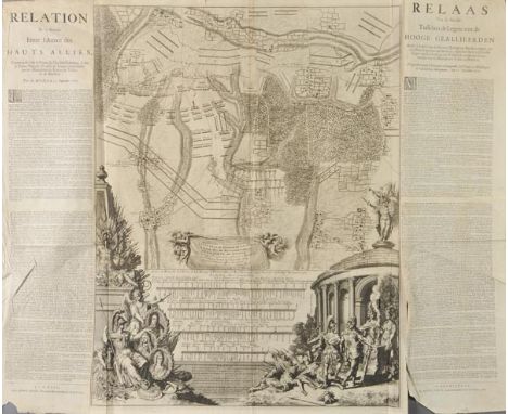 Battle plans. Beeck (Anna), a la Glorie Immortelle des Illustres Princes et Heros S.A.S. Le Prince Eugene de Savoye &c. S.A L