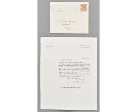 Dulac (Edmund, 1882-1953). Autograph letter signed, 72, Ladbroke Road, Holland Park, April 12th 1919, to Mrs. McBryde on prin
