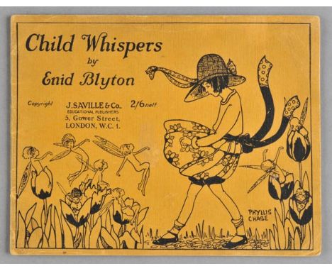Blyton (Enid). Child Whispers, 1st ed., J. Saville & Co., [1922], light staple rust stains, previous owner signature, origina