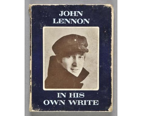 [The Beatles]. John Lennon In His Own Write, reprinted April 1964,  text and illustrations printed in blue and black, with au