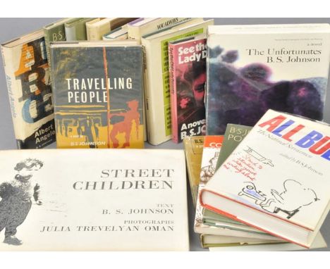 Johnson (B.S.). Travelling People, 1963; Albert Angelo, 1964; Poems, 1964, 1st eds., one or two light spots, previous owner s