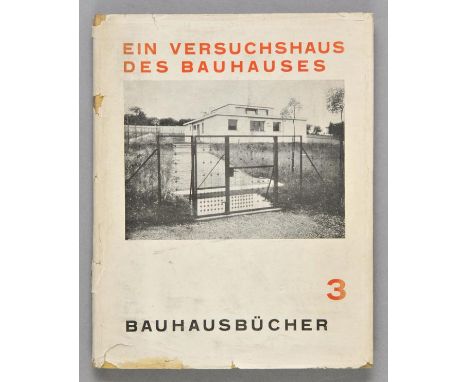 Meyer (Adolf). Ein Versuchshaus des Bauhauses in Weimar (Bauhausbucher 3), 1st edition, Munich, Albert Langen, 1924,  monochr