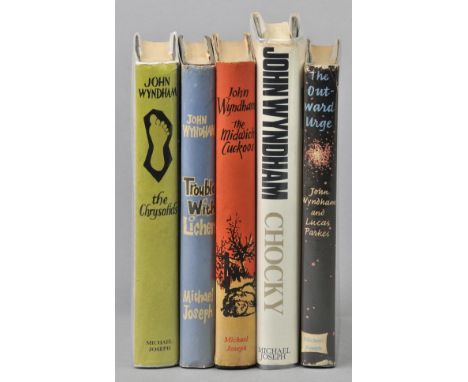 Wyndham (John). The Chrysalids, 1955; The Midwich Cuckoos, 1957; Trouble With Lichen, 1960; Chocky, 1968, 1st eds., small mar