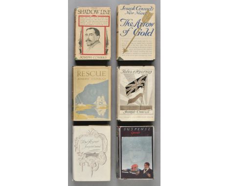Conrad (Joseph). The Shadow Line, 1917; The Arrow of Gold, 1919; The Rescue, 1920; The Rover, 1923; , 1925; Suspense, 1925, 1
