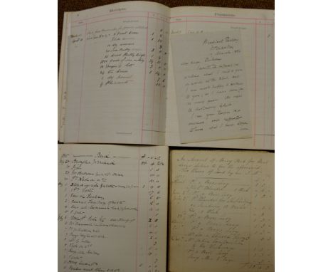 Accounts Books. A group of 6 unrelated accounts books, 19th/20th century, including one concerning rents in Welton, Northampt