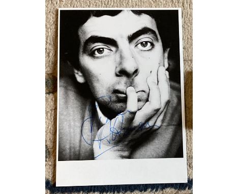 Rowan Atkinson signed 6 x 4 inch portrait photo. All autographs come with a Certificate of Authenticity. We combine postage o