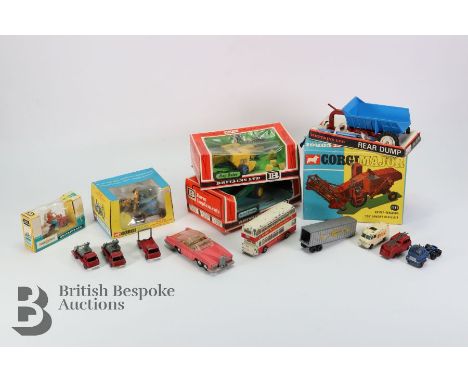 Miscellaneous die-cast vehicles, including a Corgi Major Massey Ferguson "780" Combine Harvester (boxed), Corgi Ford 5000 Sup