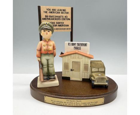 Limited edition. Features pale orange and green colors. This set includes: A wooden base with a detachable checkpoint sign; A