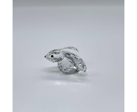 Part of the In A summer Meadow collection. A clear facetted crystal bunny with very long ears, black crystal eyes and nose. S
