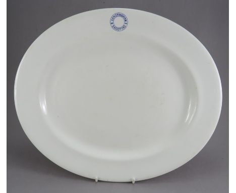 An early twentieth century transfer-printed Royal Worcester platter made to be used in Sandringham for their shooting parties