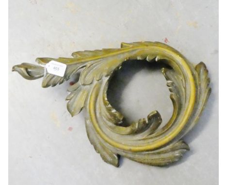 Late 19th century scrolling leaf wall bracket 