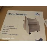 2 X KIDS WHITE BOOKSHELF SET FLATPACKED