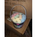 1080 X INDIVIDUAL PACKS OF 15 GIANT CHALK BUCKETS