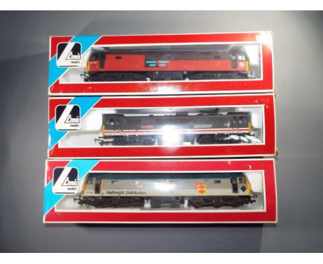 Lima - Three boxed OO Gauge Diesel and Electric locomotives. Lot consists of 205260 Class 47 Op.No.47306 'The Sapper' Railfre
