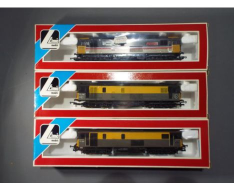 Lima - Three boxed Class 73 OO Gauge Diesel locomotives. Lot consists of 205191, Op.No.73174 'Woking Homes' in BR livery, 205