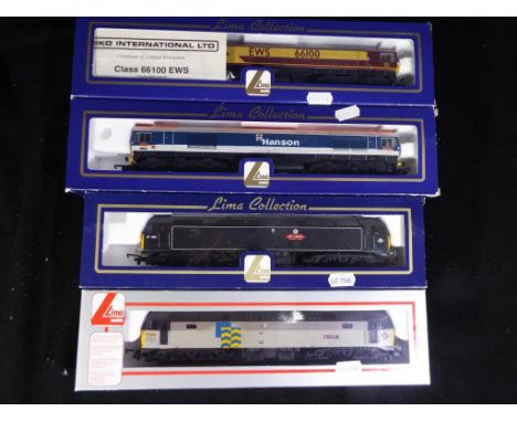 Model Railways - four Lima OO gauge locomotives to include 205034 Petroleum Neritidae 47368, 204703 CL47 Watermans Railway Gu