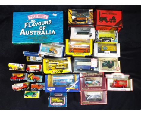 Matchbox, Matchbox Superfast, Corgi and Others - In excess of 20 boxed diecast model vehicles in various scales. lot contains