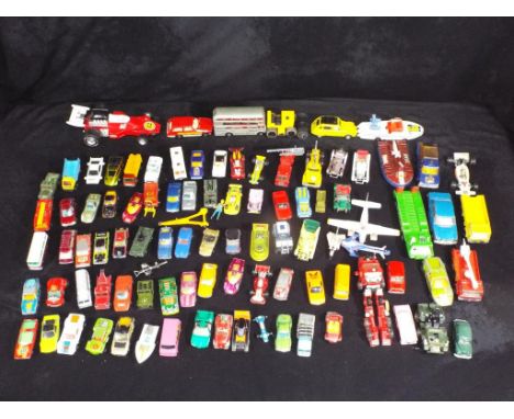 Matchbox, Corgi, Husky, Majorette and others - In excess of 50 unboxed diecast model vehicles  in various scales. Lot include