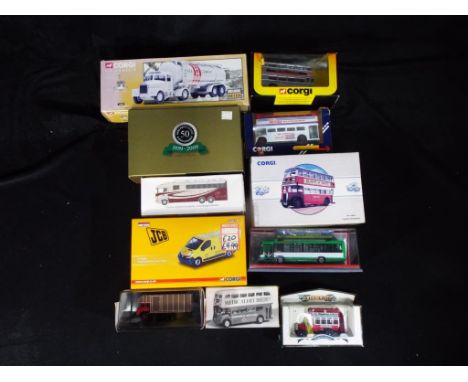 Corgi, Oxford Diecast and Others - 11 boxed diecast model vehicles in various scales. lot includes Oxford Diecast Scania High